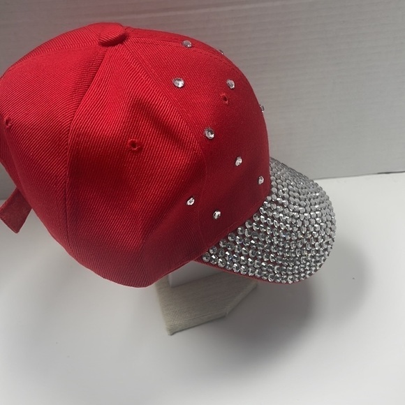 RED Cap With Bling - Picture 2 of 3